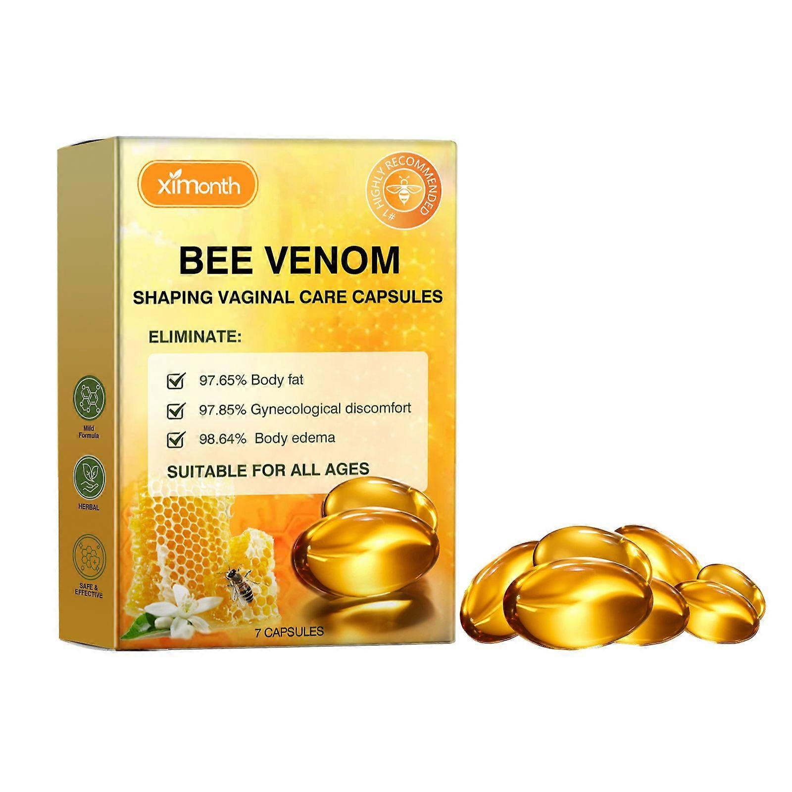 Bee Venom Slimming Capsules Contain Glycerin, Bee Venom, Ginger Root Extract