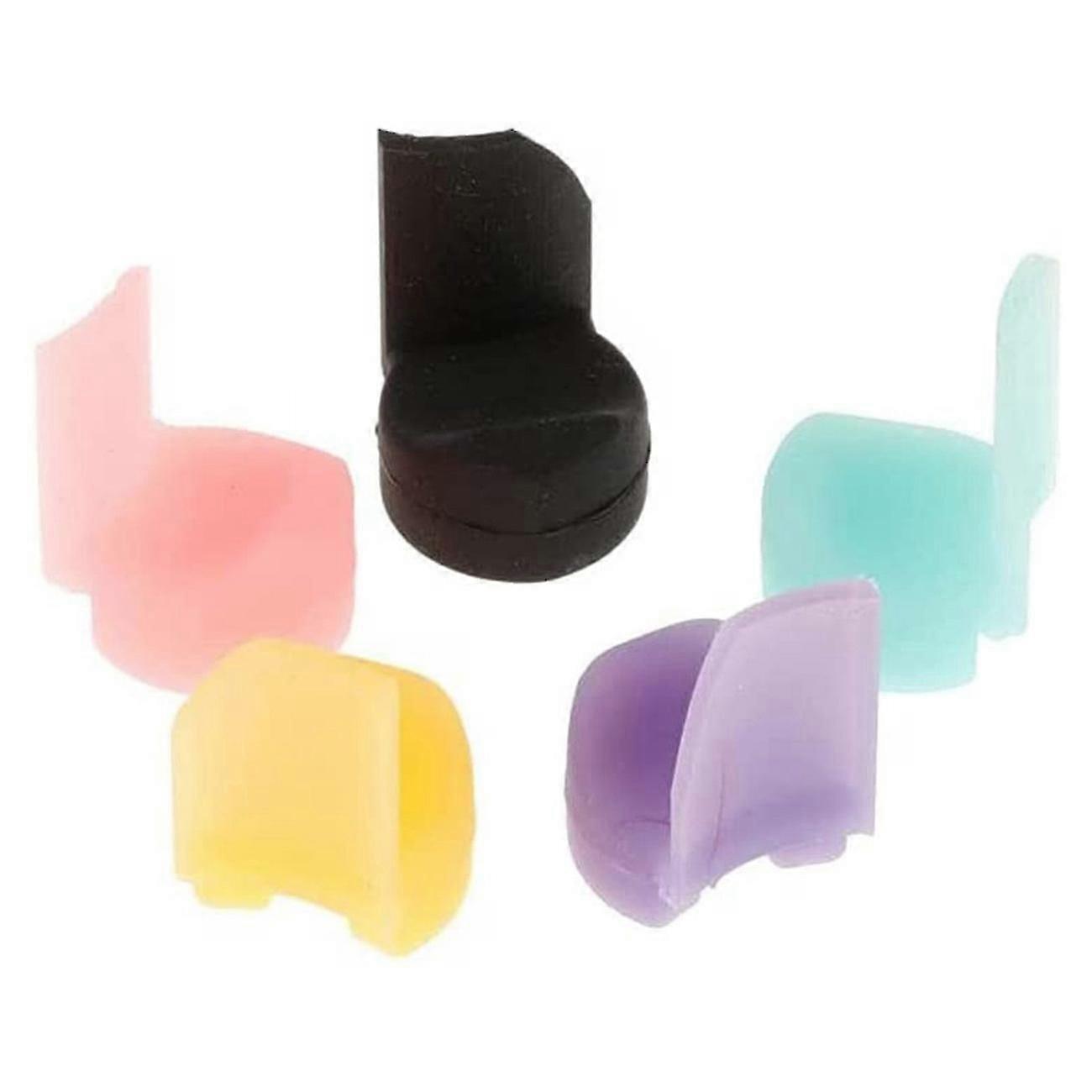 Pack De 5 Clarinette Souple Silicone Pouce Repose-Coussin Pouce Protecteur Pour Instrument À Vent 5 Couleur