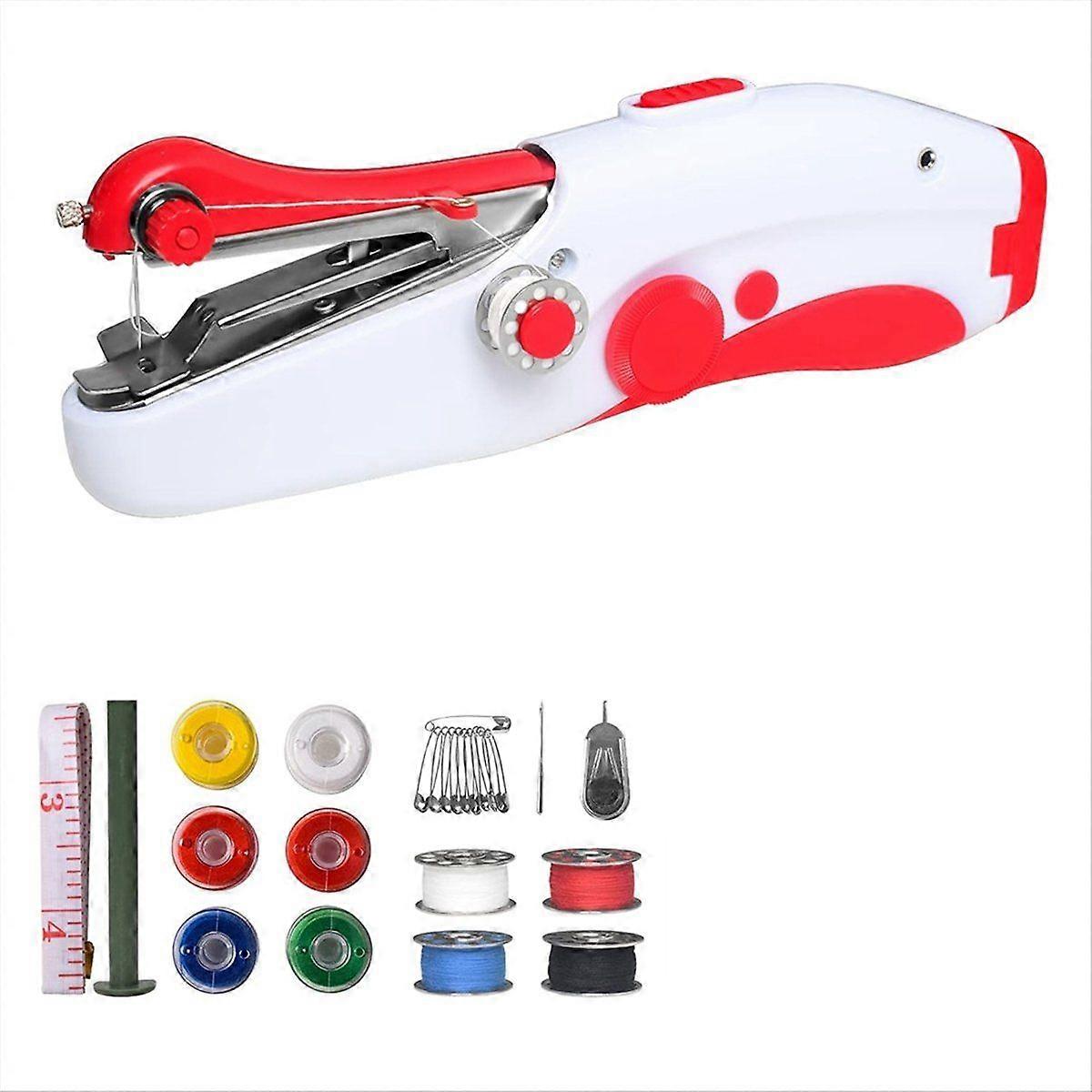 Hand Sewing Machine, Portable Electric Mini Sewing Machine with Quick Sewing for Beginners and Adul