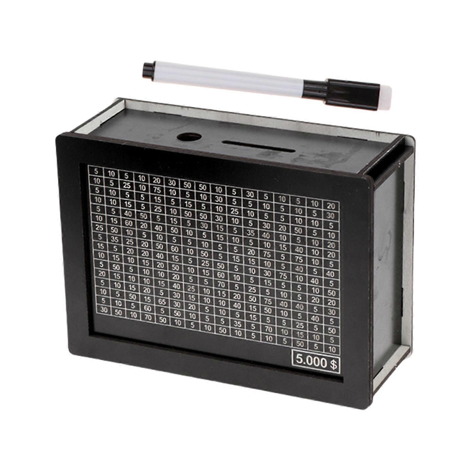 Classical Piggy Banks for Coin and Bill Handcrafted Wood Saving Container with Smooth Finishes Large Capacity Multicolor