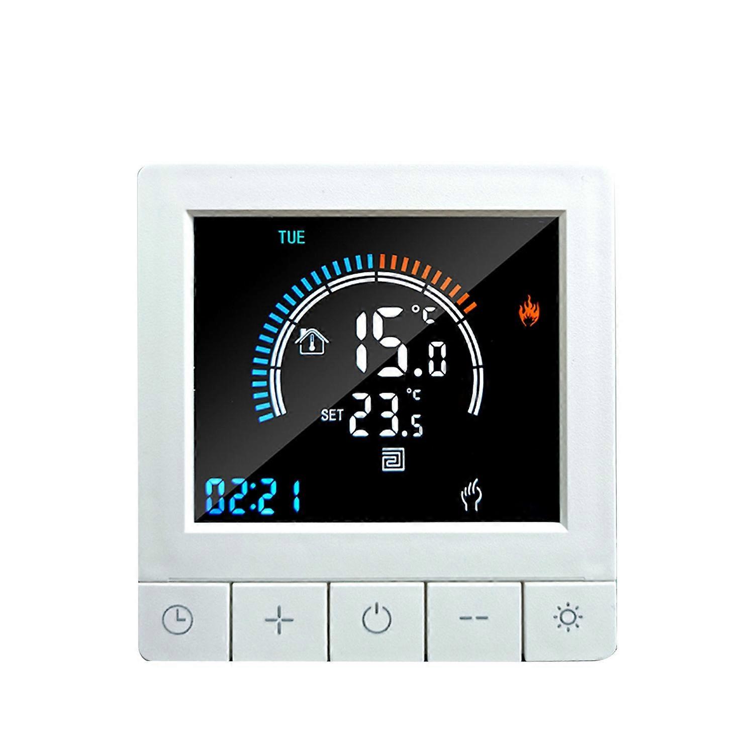 Programmable Digital Thermostat with Child Lock LCD Display NTC Sensor Water Heating Warm Floor Unde