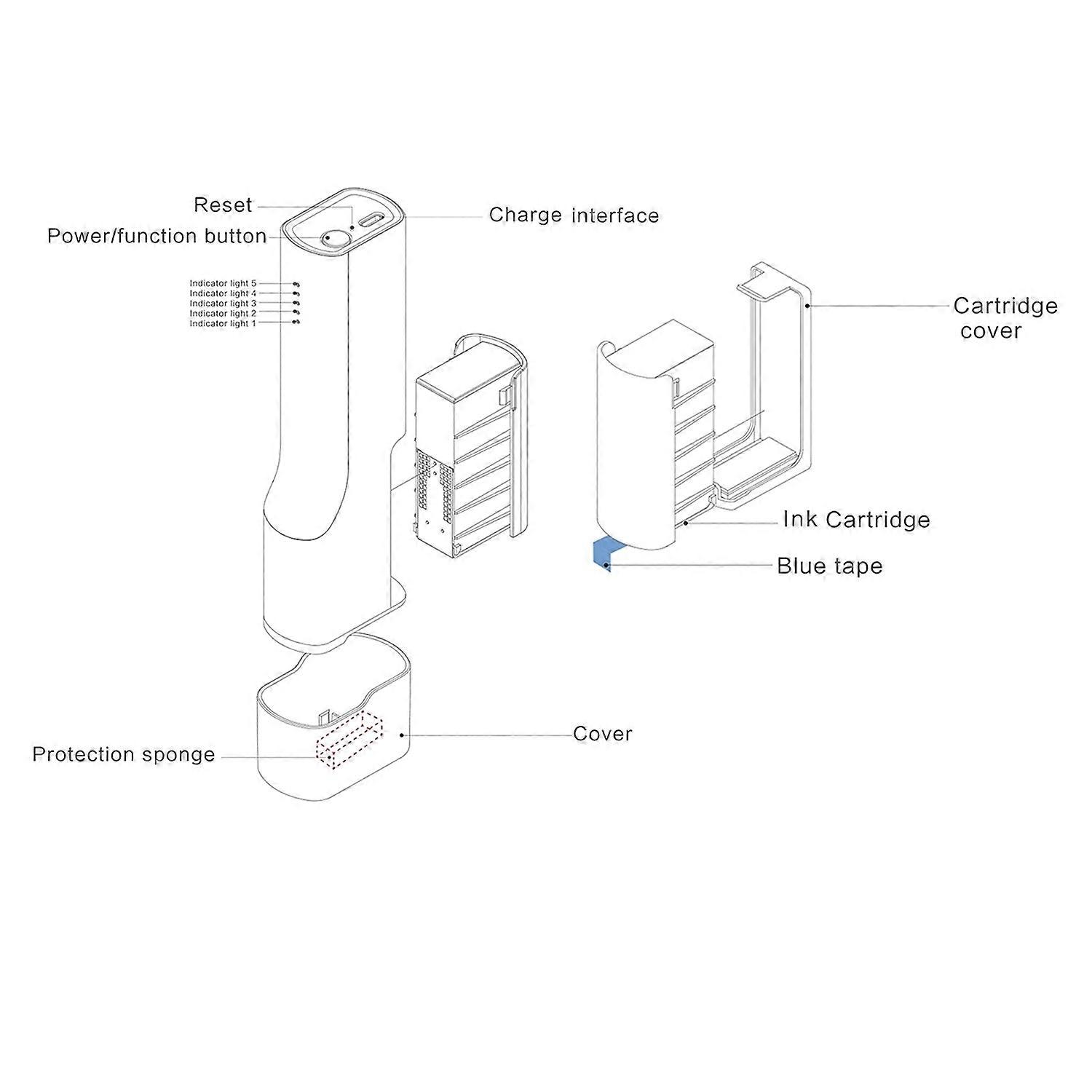 Printpen Handheld Food Printer Portable Mini Art Inkjet DIY Patterns Design BT Wireless Connect Suit