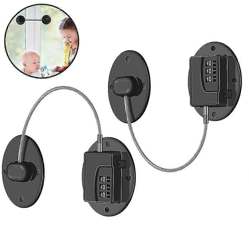 2 Pack Refrigerator Lock - Heavy Duty Combination Fridge Lock