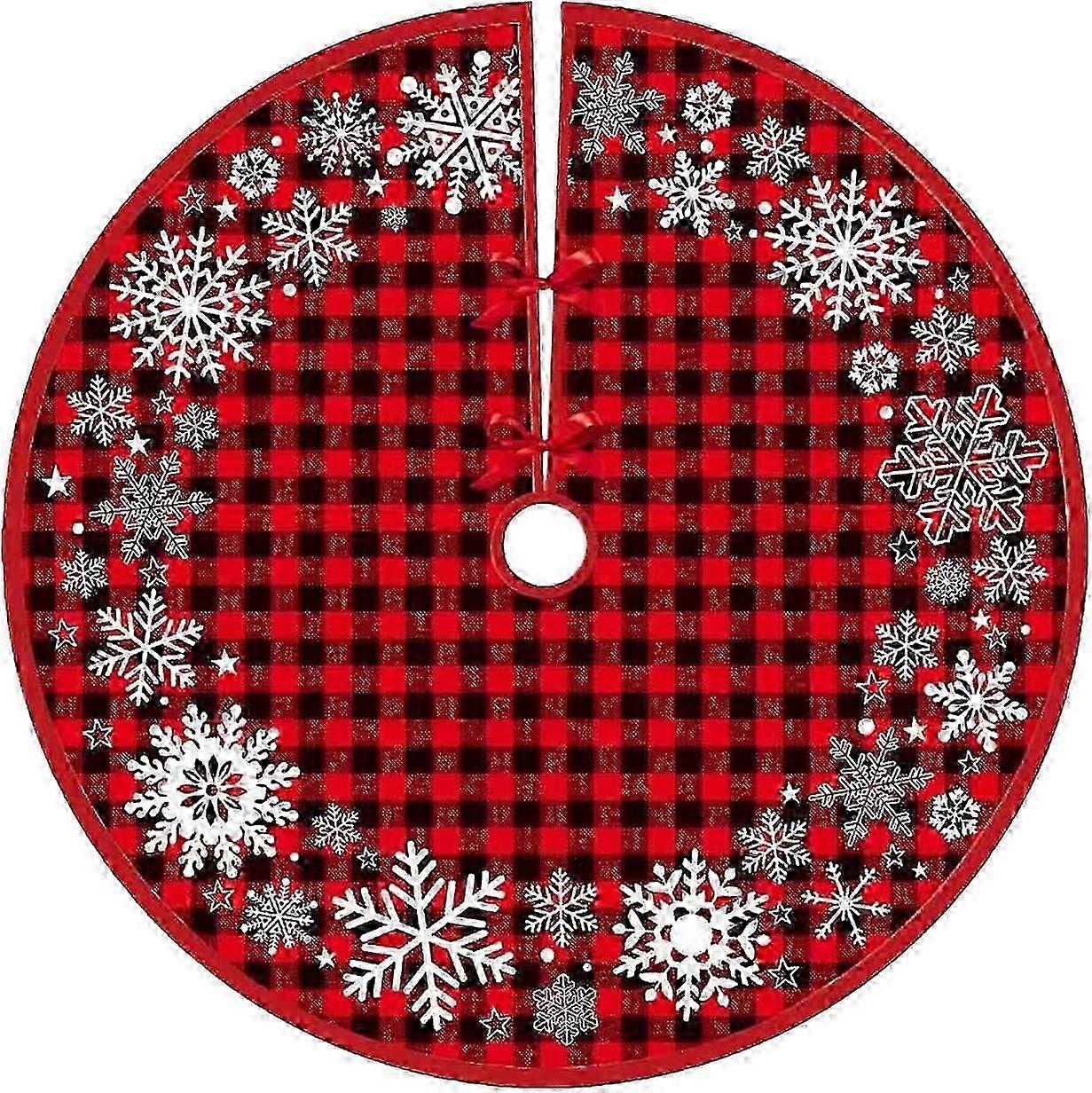 Christmas Tree Skirts,Christmas Decorations,(Snowflakes, 36INCH)