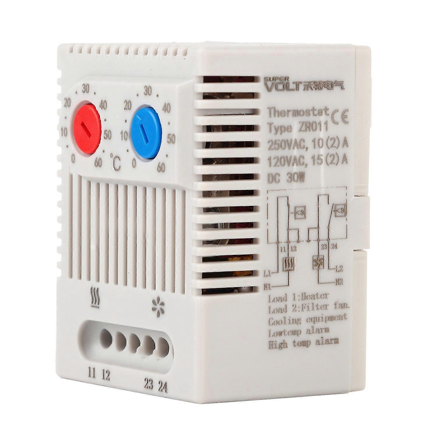Temperature Controller Switch Open/Close Adjustable Mechanical Thermostat 0-60℃ ZR011ZR011