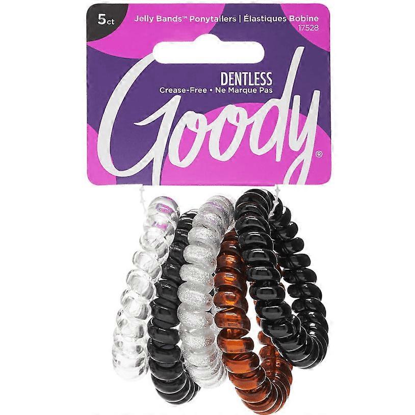 Goody Jelly Bands 马尾辫无齿，5个