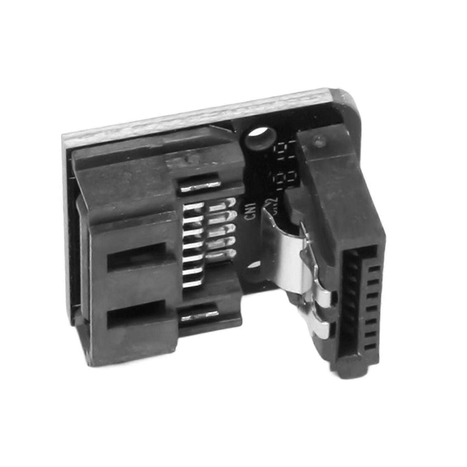 Right Angle Satas 7Pin Adapter Plugs High Durability ABS Construction Satas Converter For Computer Hardware Upgrades Multicolor