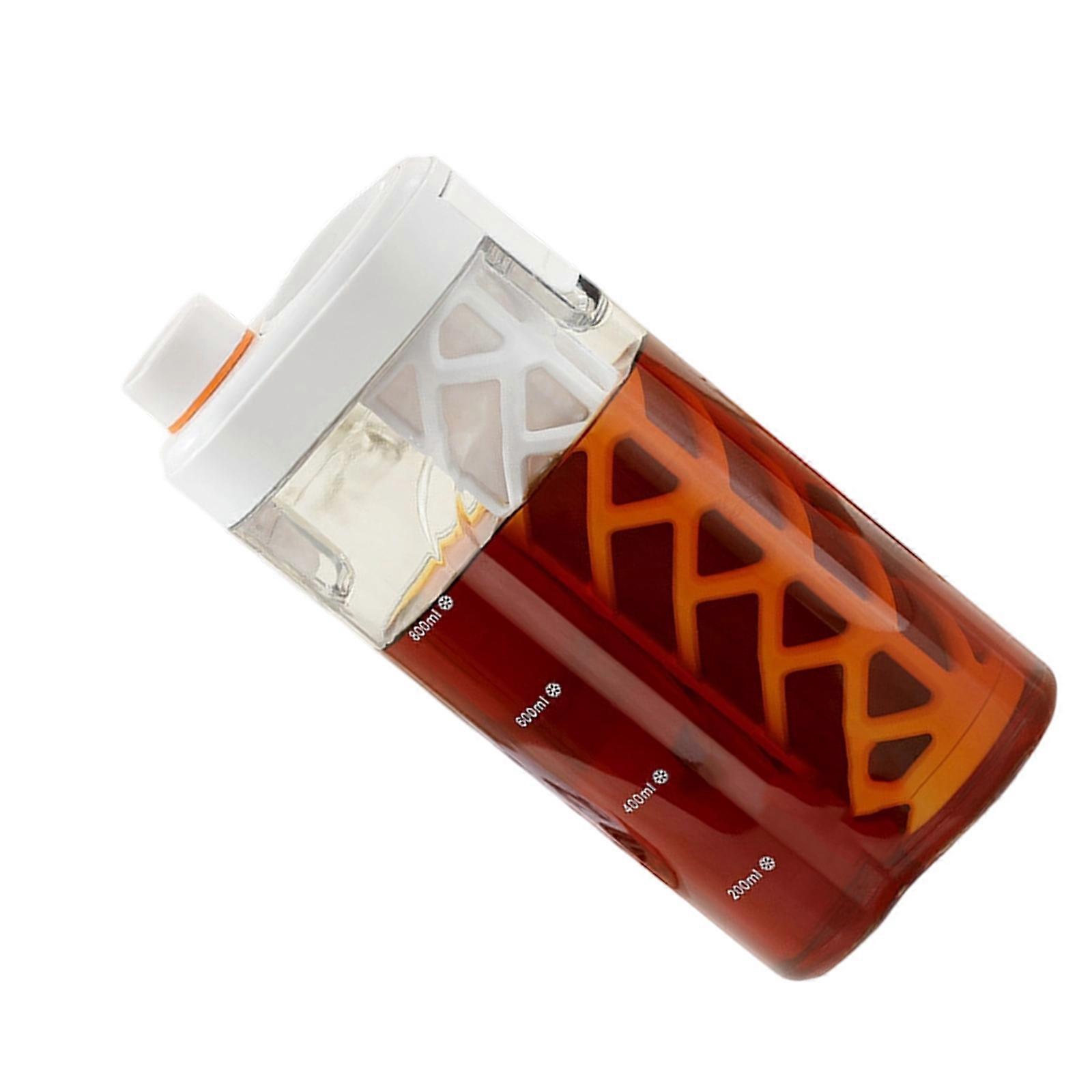 Clear Scale Markings Cold Brew Pitcher For Coffee Teas And Beverages Extra Large Capacity For Family Gatherings  White