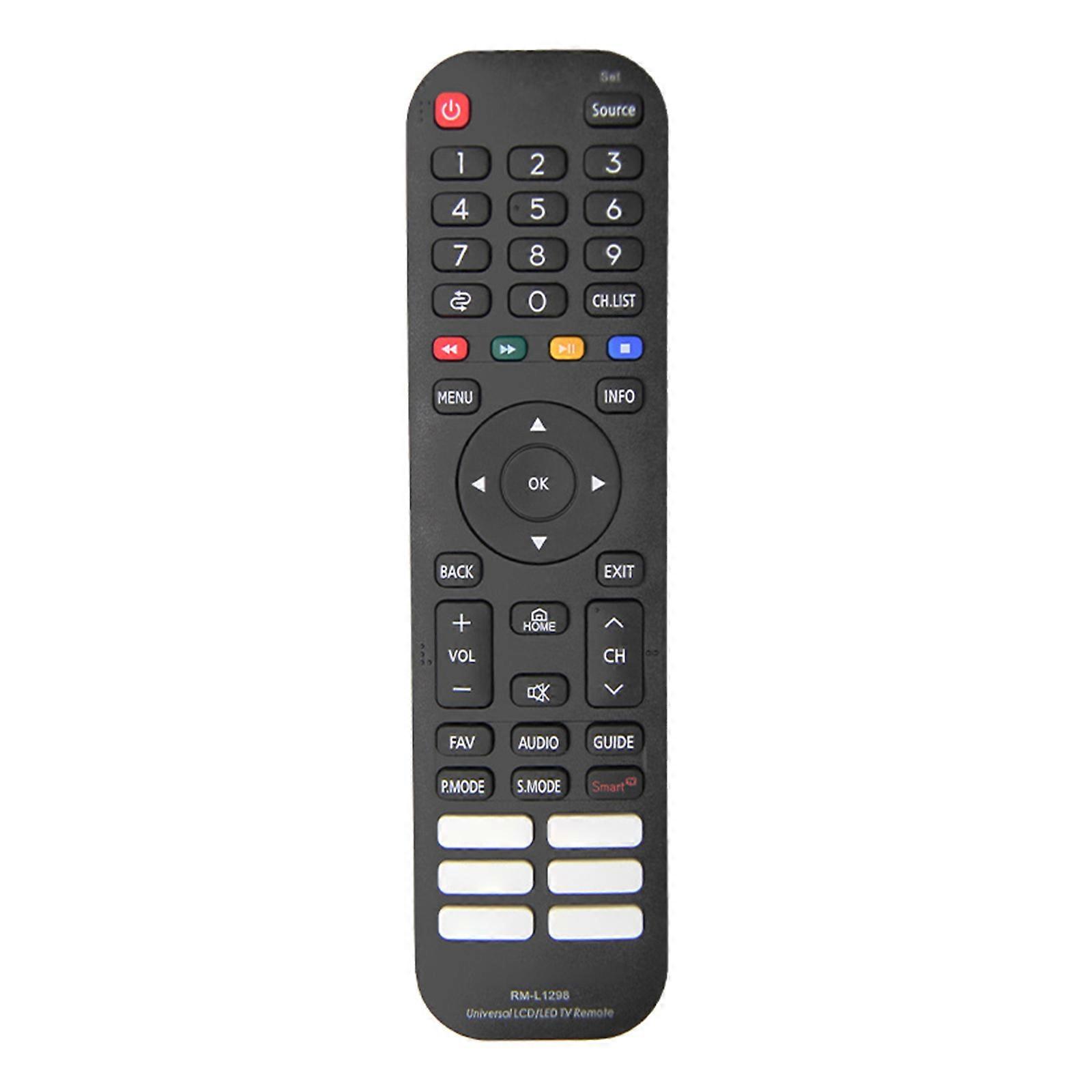 High Compatibility TV remote controls Durably ABS Build Comfort grips Button Quick Battery Change For Multiple Device Control Multicolor