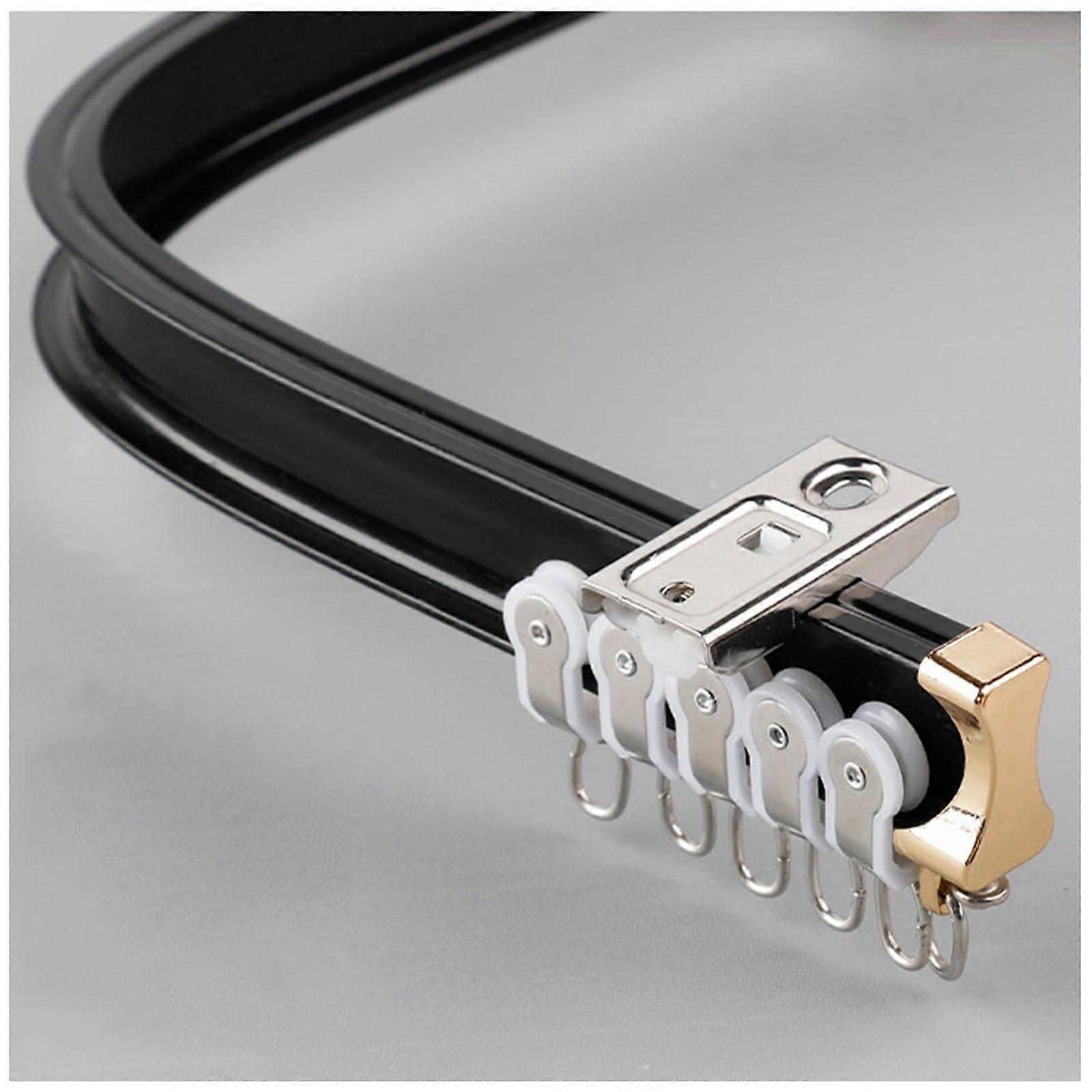 Flexible Aluminum Curtain Track Rail System for Room Divider or Blackout Curtains, Ceiling Mounted 4m