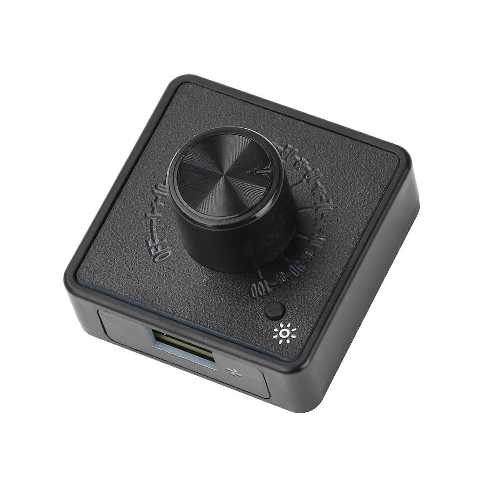 4 Wire Fan Speed Regulator with Backlit Display 5V 12V Input PD Fast Charging Compactly Design Multicolor