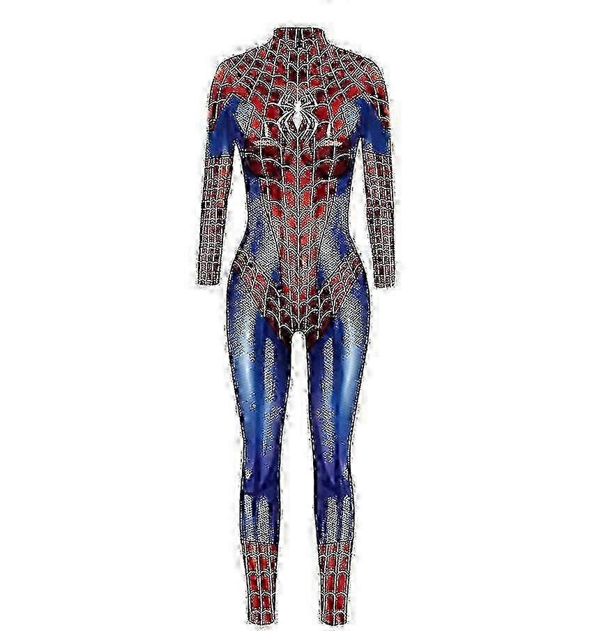 w Spiderman Cosplay Woman Sexy Zentai Suit Spandex Bodysuit Superhero Spiderman Costume Halloween Carnival Fancy Dress Jumpsuit