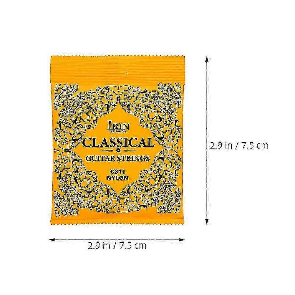 6Pcs Guitar Strings Wood Guitar Strings Silver Plated Copper Guitars String Guitar Replacement String