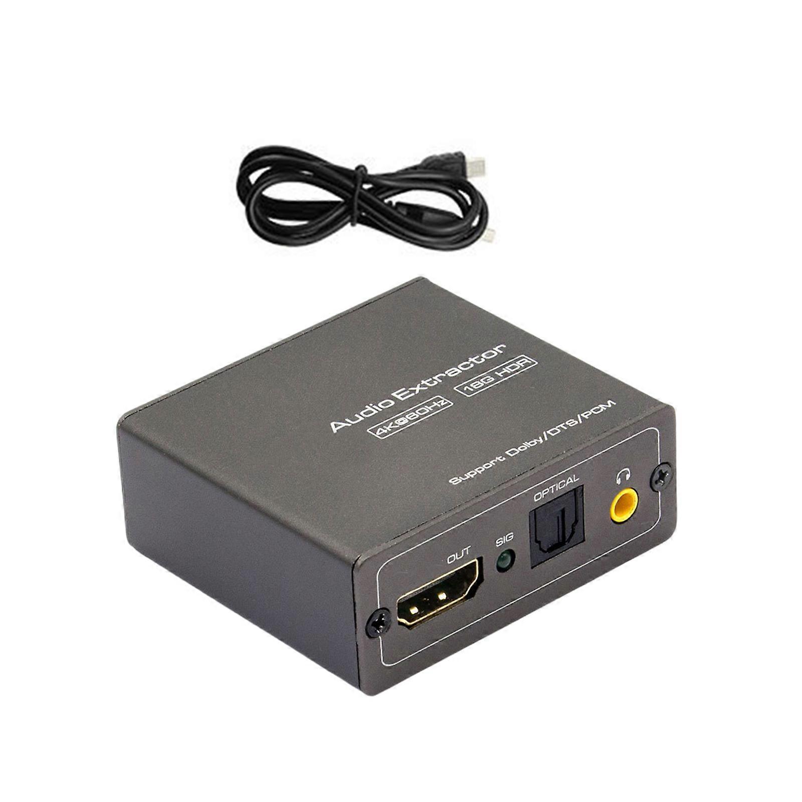 Auditory Extractor And Converter 4K60Hz HDTV-compatible Low Power Consumption And Wide Device Compatibility Multicolor