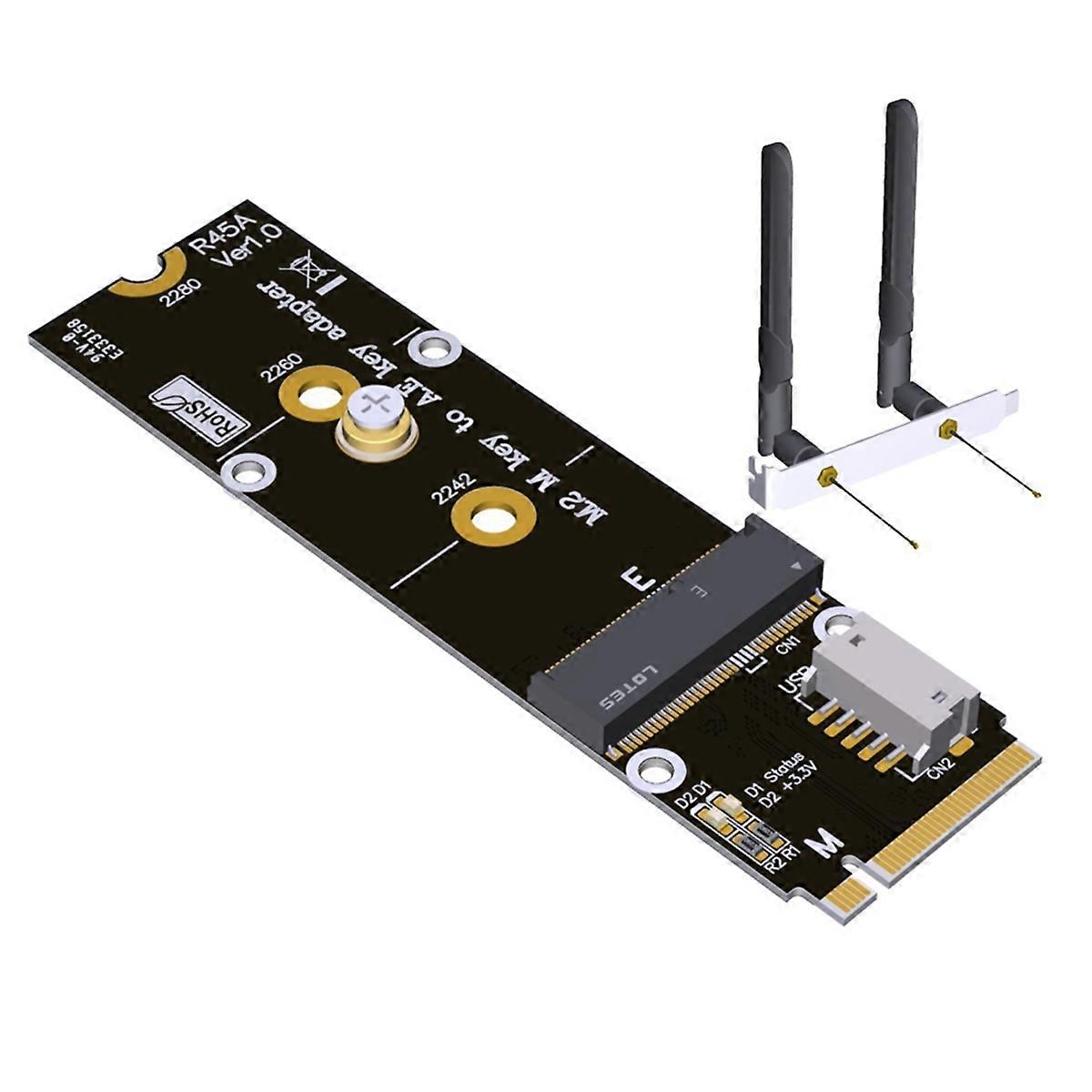 M.2 NVMe 2280 2260 auf WiFi/Bluetooth A/E Key NIC-Netzwerkkarte