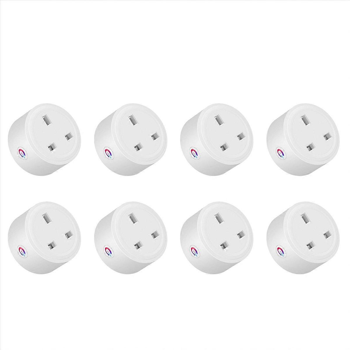 8X Tuya Zigbee Smart Socket 16A Home Powers Monitor Powers Outlet Smart Life Voice Control Timing DI