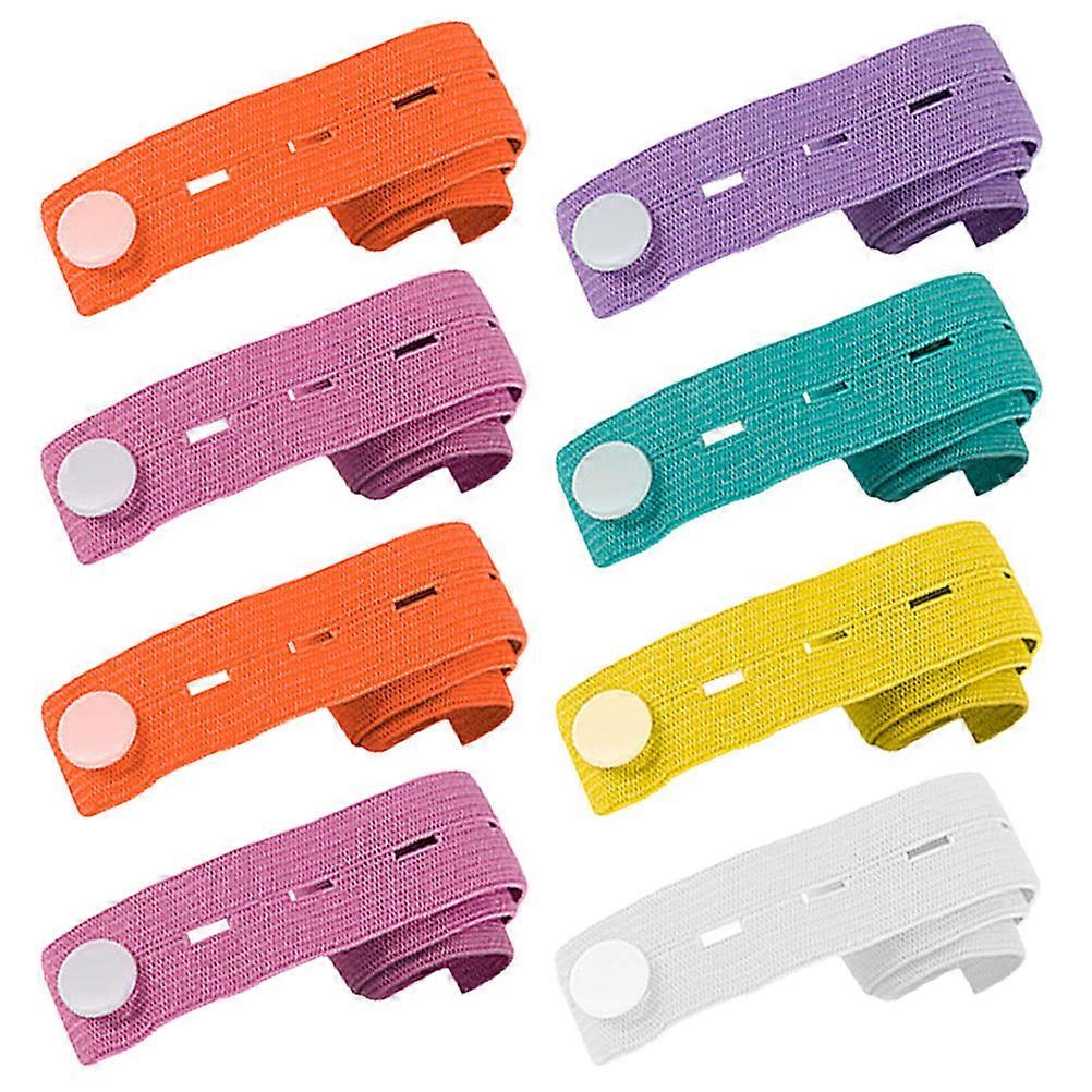 Garment Storage Elastic Ropes for Roll-Up Clothes 8Pcs Adjustable Straps