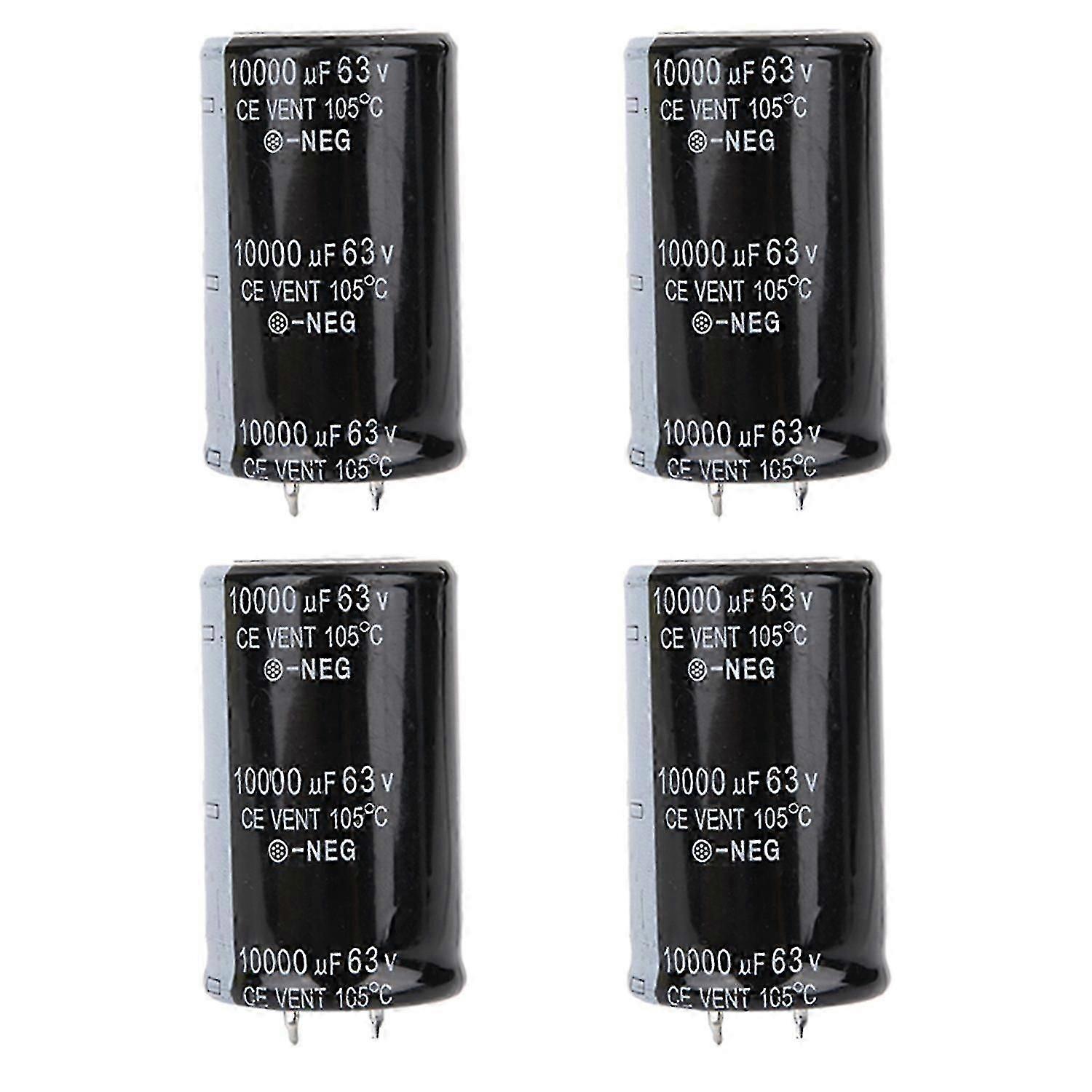 4pcs 30*50mm Audio Electrolytic Capacitor 10000uf 63v Electronic Component For Amplifier