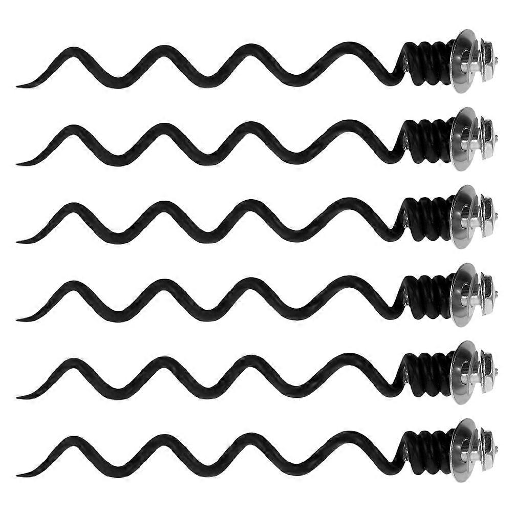 Spiral Bit Metal Replacement For Wine Opener 6Pcs Black
