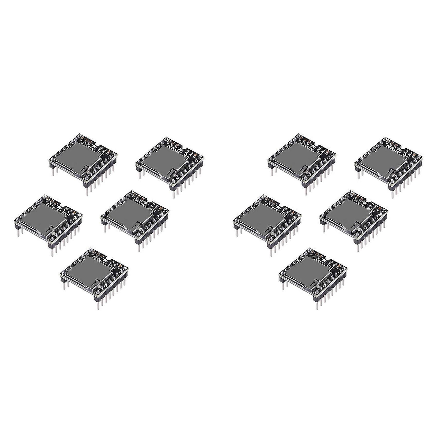 10Pcs YX5200 MP3 Player Audio Module MP3 Voice Decode Board Supporting TF Card U-Disk IO/Serial Port/AD