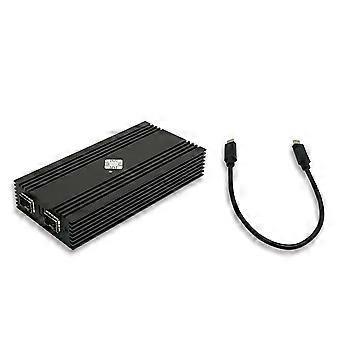 Dual Port 10G SFP+ USB4 Ethernet-netværk til Thunderbolt 5/4/3 til Intel 82599ES Chip 2 Port 10GBASE-T fiberoptisk NIC