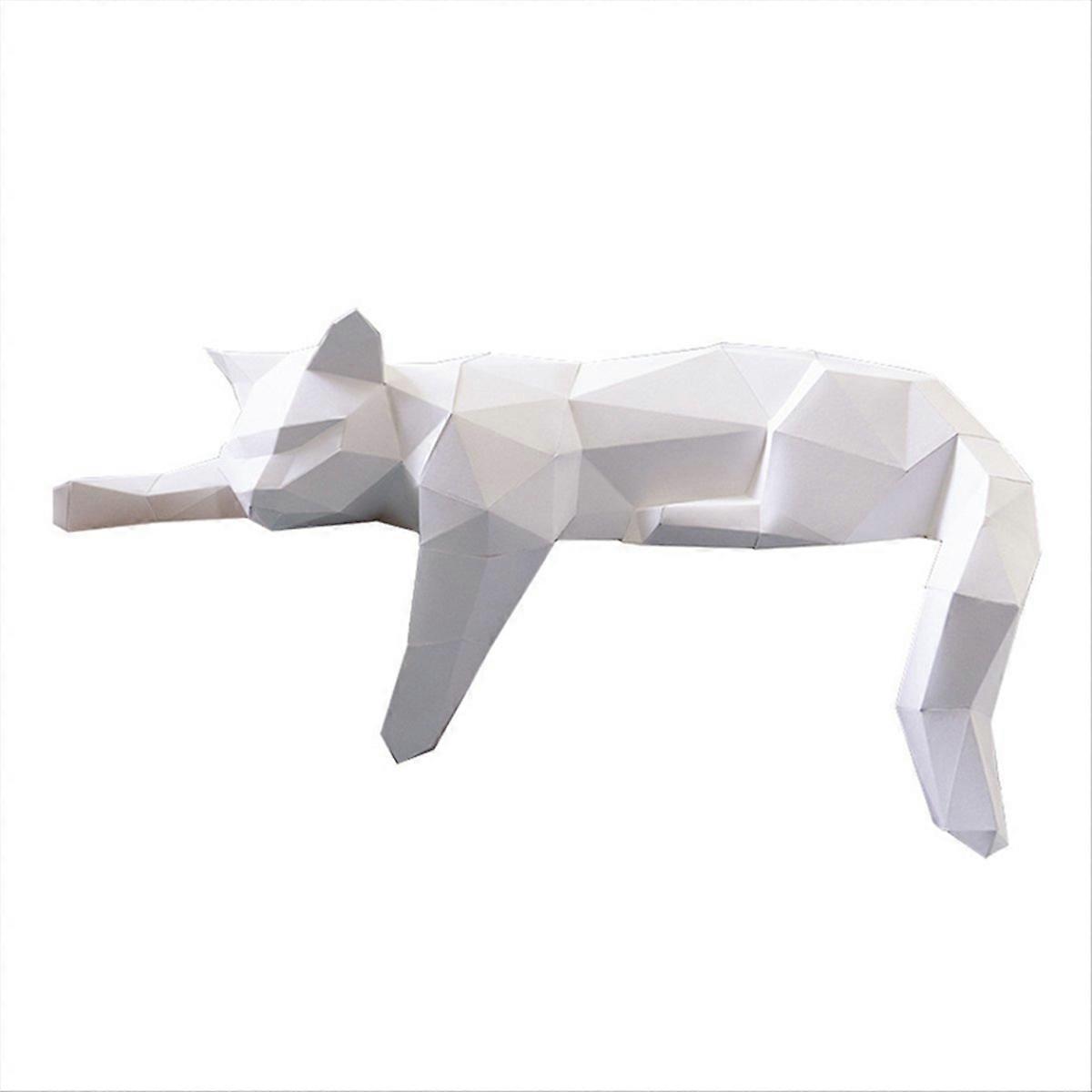 Cat Paper Model - Geometric Modern Room Decor Statue Sculpture