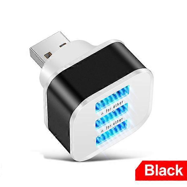 Car USB Charging Extender 2.0 3-port Extended USB Splitter Black