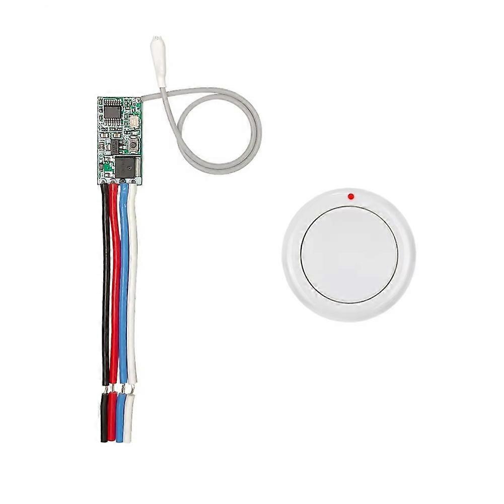 433MHz Remote Control Switch, Wireless Mini Relay for DC 3.6V-24V Devices White