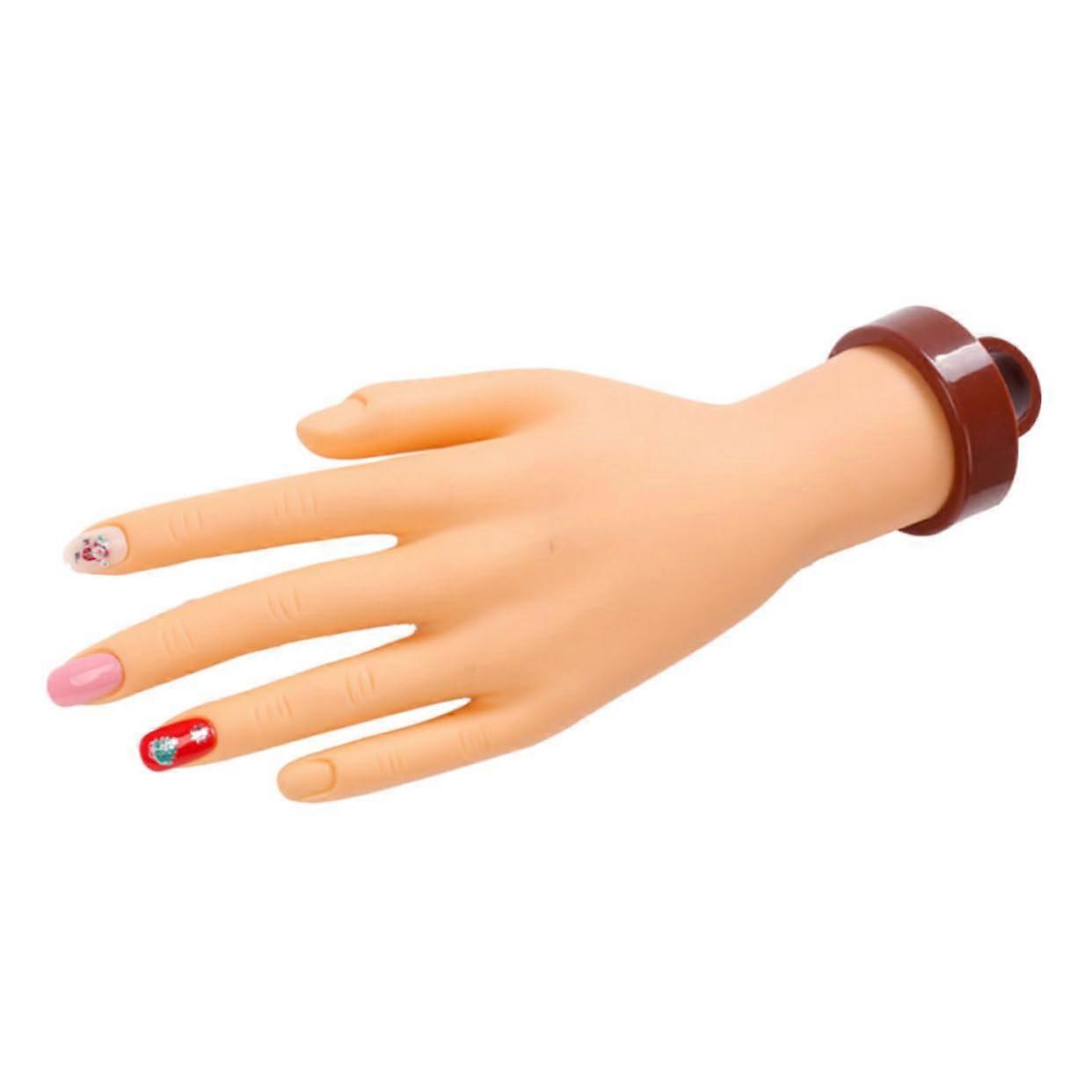 Nail Practice Hand Model for Beginners with Realistic Design and Durable Fake Hand for Nail Art