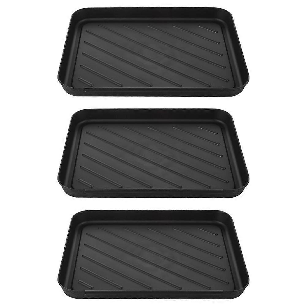 Multi-Functional Shoes Tray Plastic Boot Tray for Storage Use 3Pcs