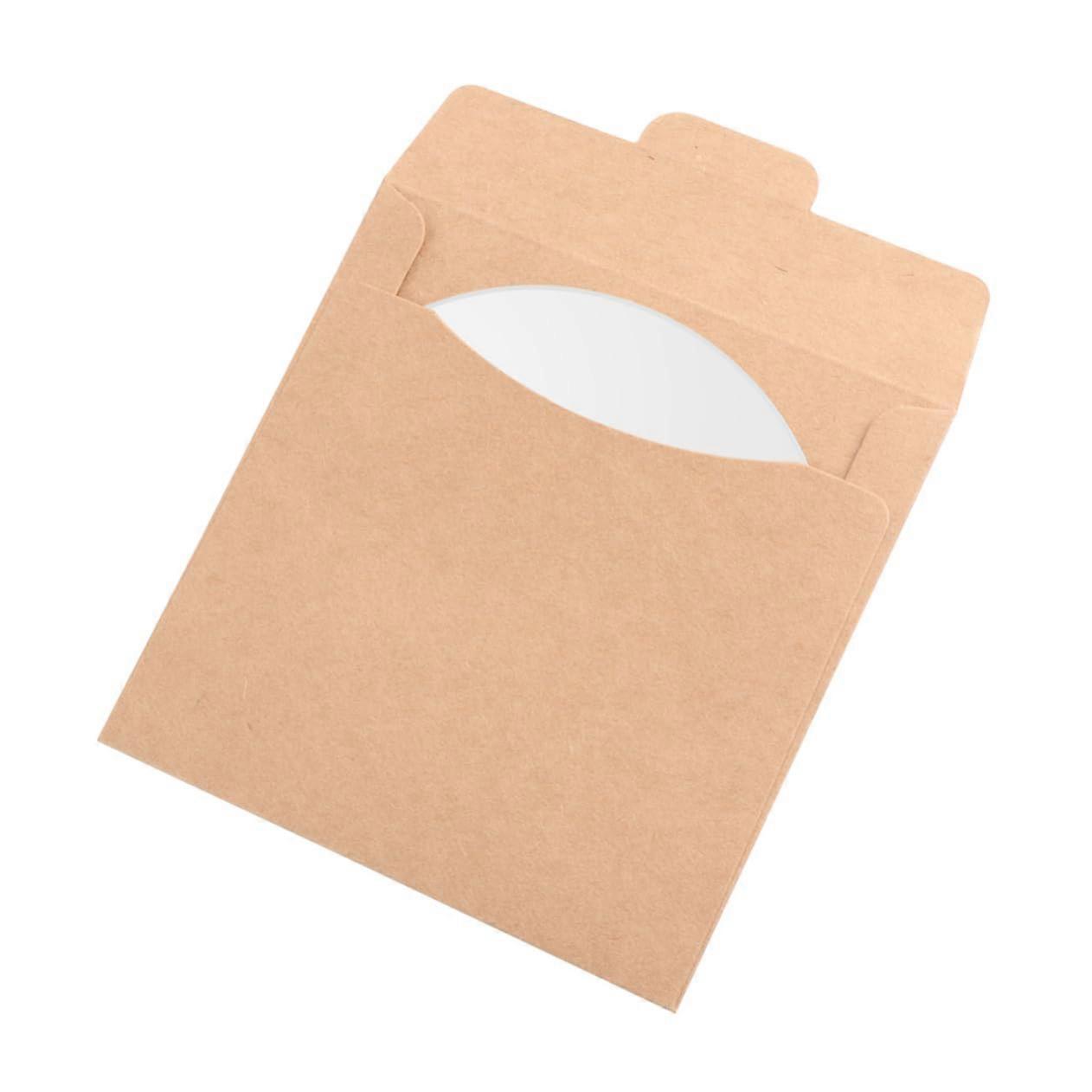 30pcs EcoFriendly Kraft CD DVD Sleeves with ScratchResistant Protection for Disc Storage