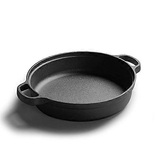 28cm Cast Iron Grill Pan for Induction with Even Heat Distribution and Professional Sear Marks