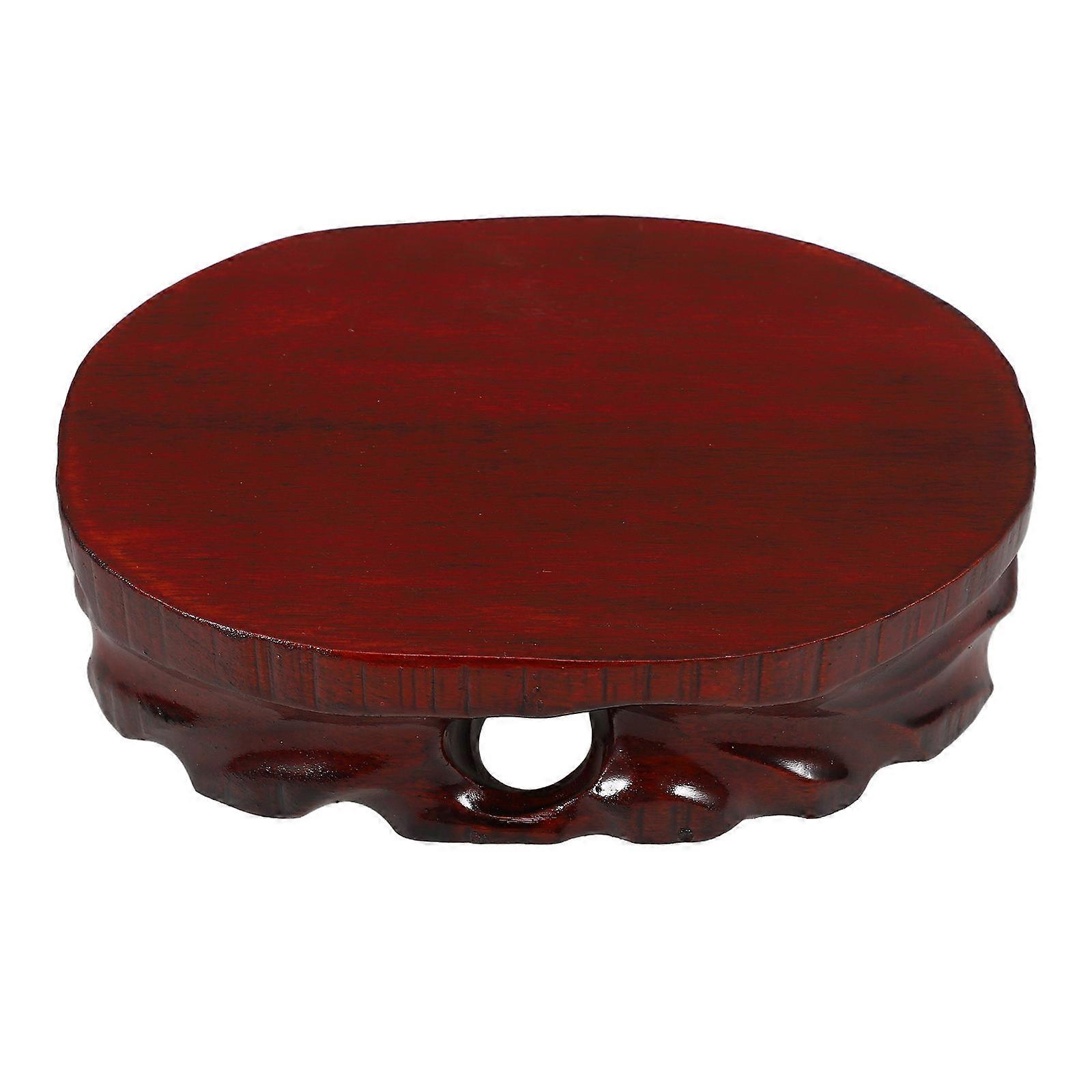 Craft Display Wooden Pedestal for Vase Stand Function