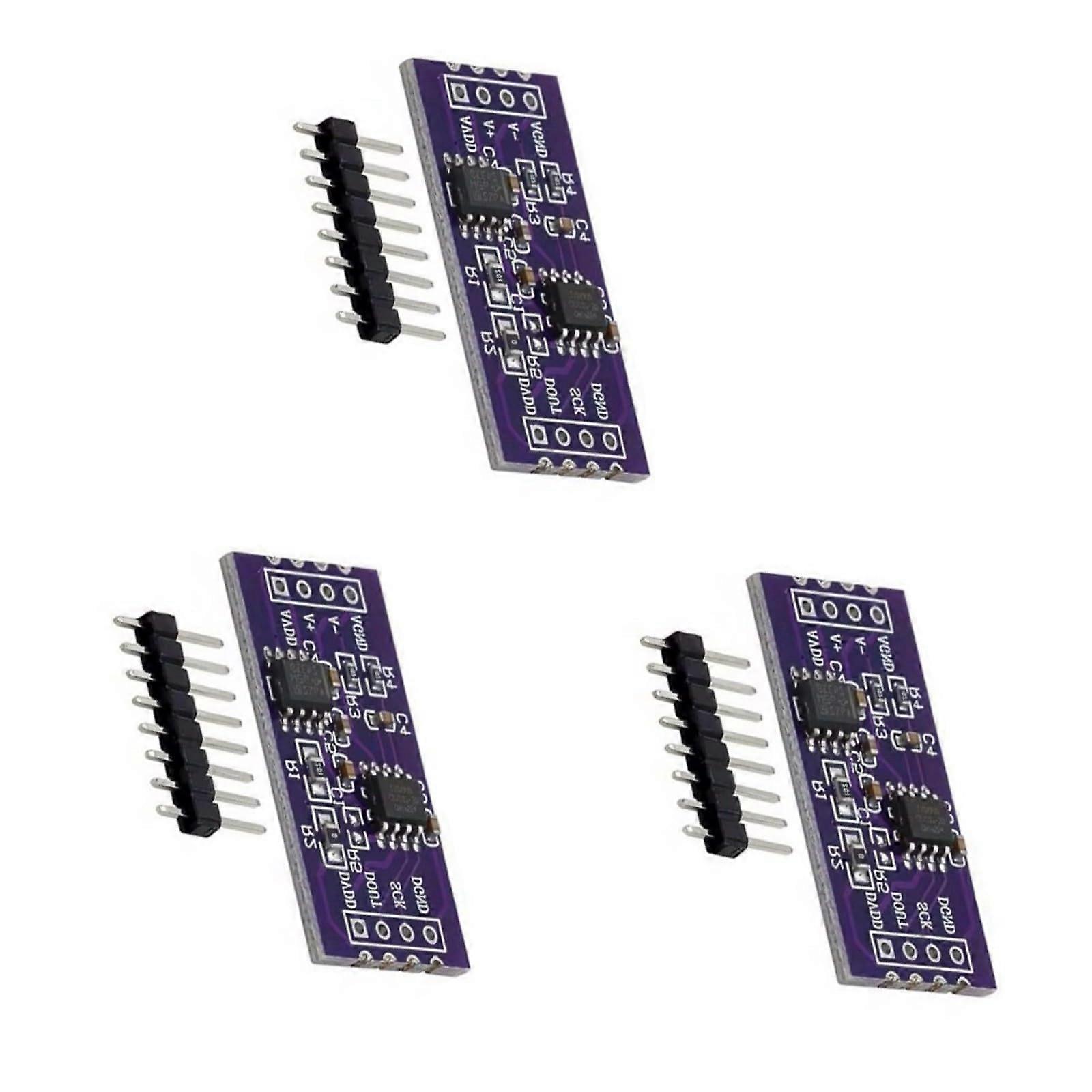 3 Sets 24 Bit Weight Sensor Module,  Precision Dual Channel Digital Weighing for Scales