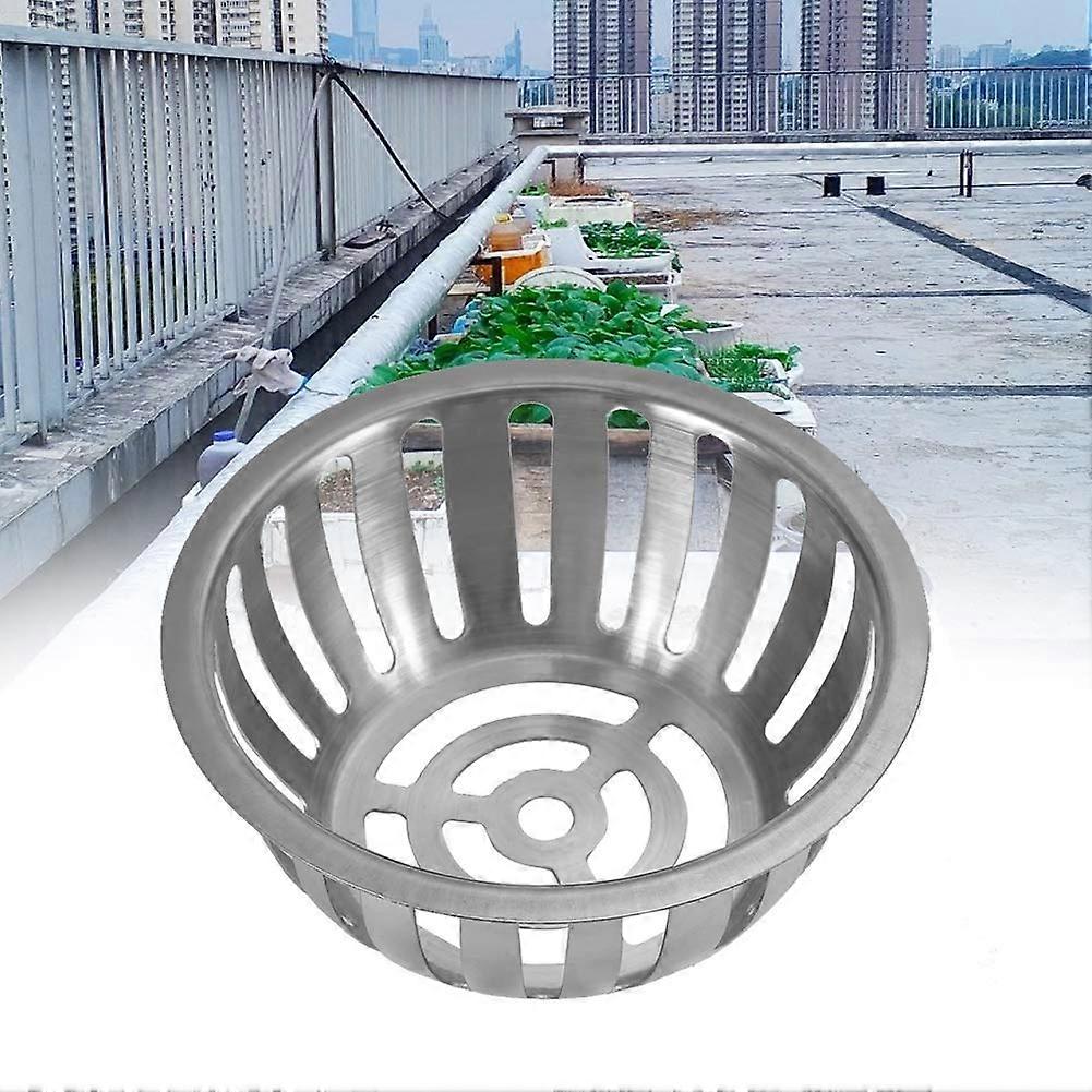 Stainless Steel Roof Drain Cover Rustproof Smooth Surface for Garden Balcony Outdoor Floor Drain Pack of 2 Multiple Sizes