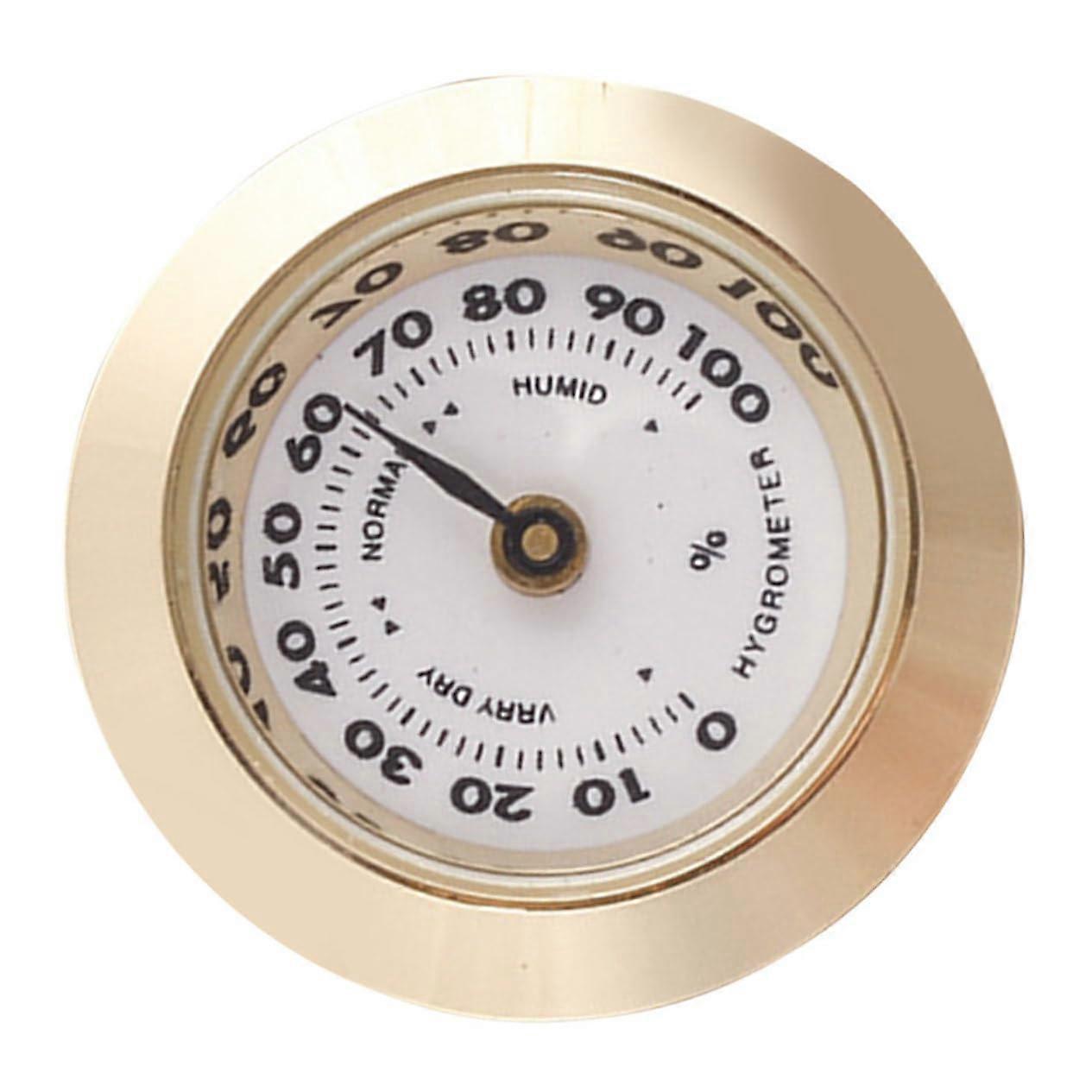 Mini Analog Hygrometer Thermometer for Humidor and Violin Box,  Precision Mechanical Gauge