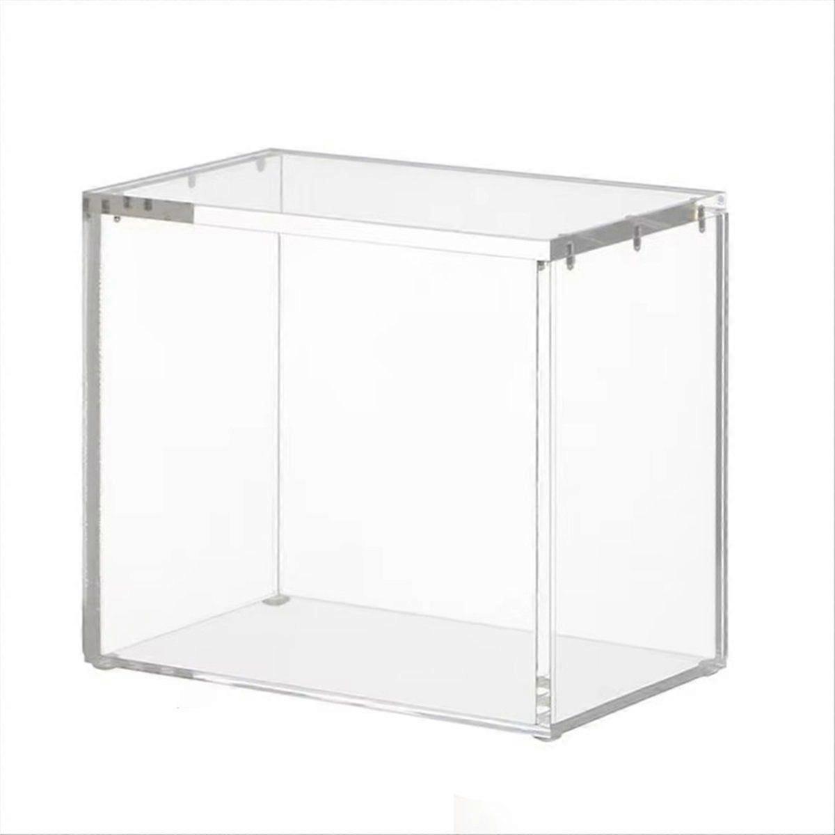 Clear Acrylic Display Case Collectibles Display Stands Clear Storage Container with Lid for Collect