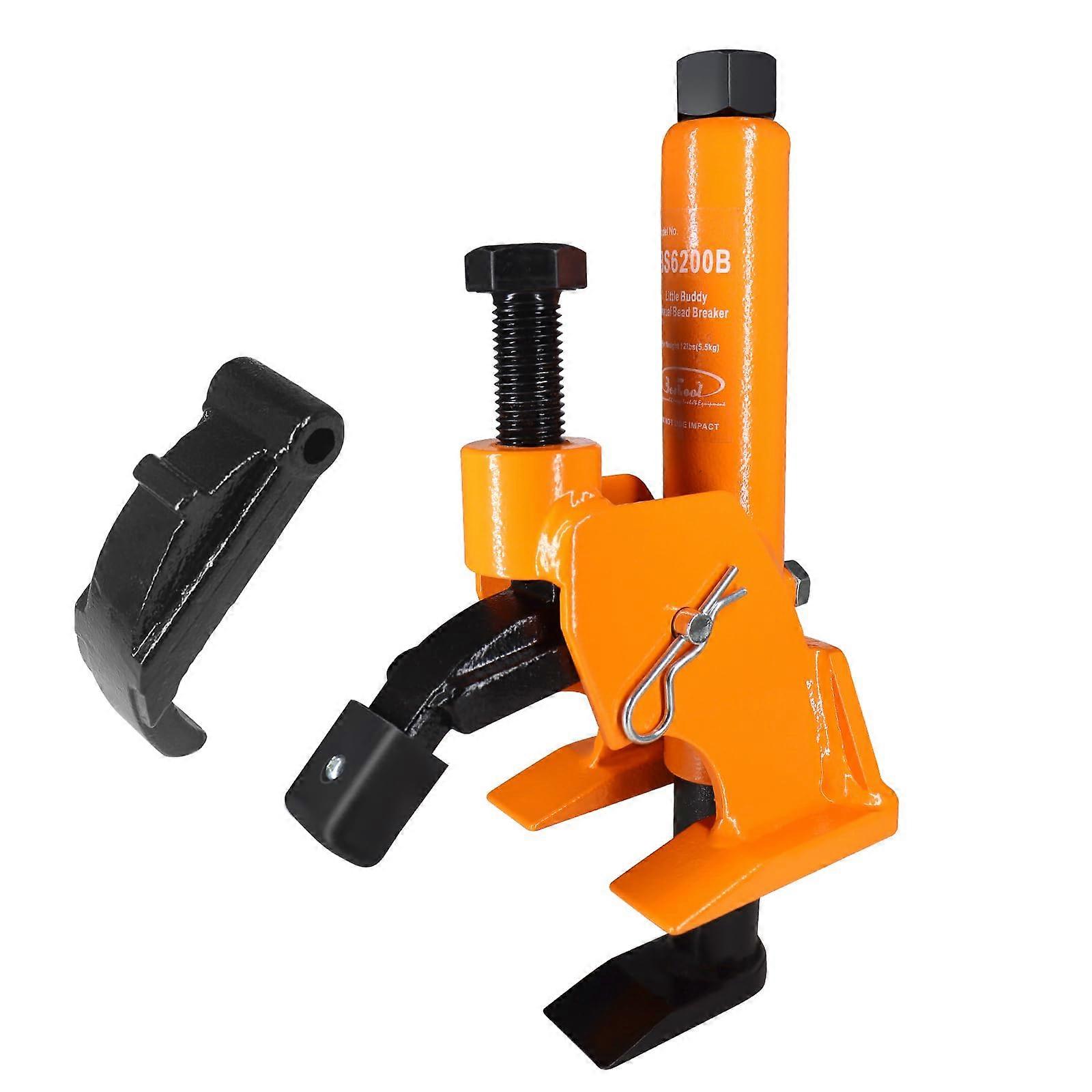 Manual Tire Bead Breaker with Rubber Pad, Heavy Duty ATV Tractor Tire Changing Tool for Farm and Lawn