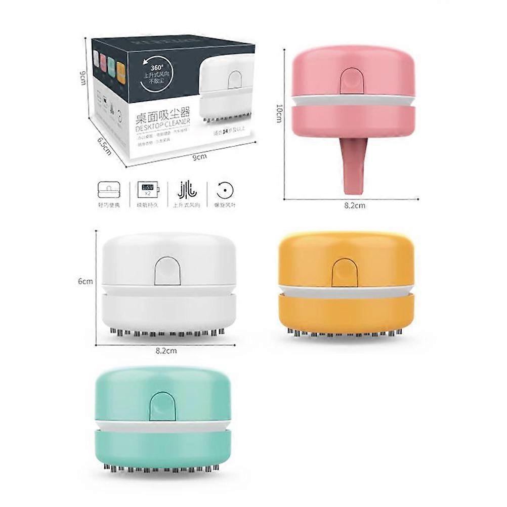 Mini Cleaner Desktop Vacuum for Cleaning Use Wireless Pink Portable Device