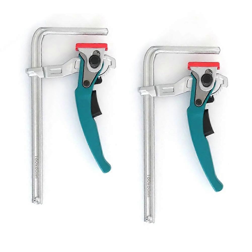 2Pcs Quick Ratcheting Table Clamp Rail Clamp for Table and Guide Rail System 160mm Clamping Range