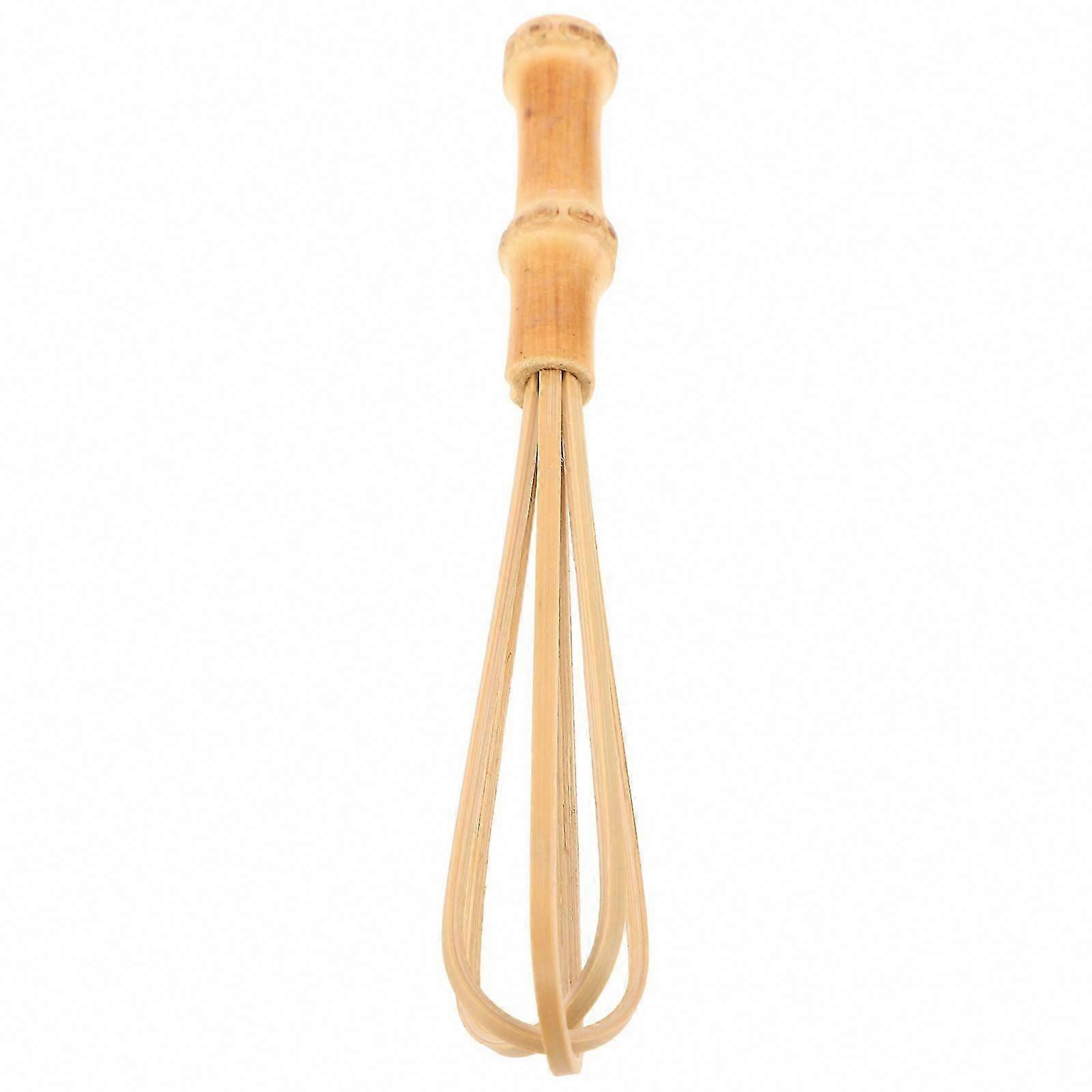 Bamboo Mixing Whisk For Baking Home Kitchen Use Compact 1Pack