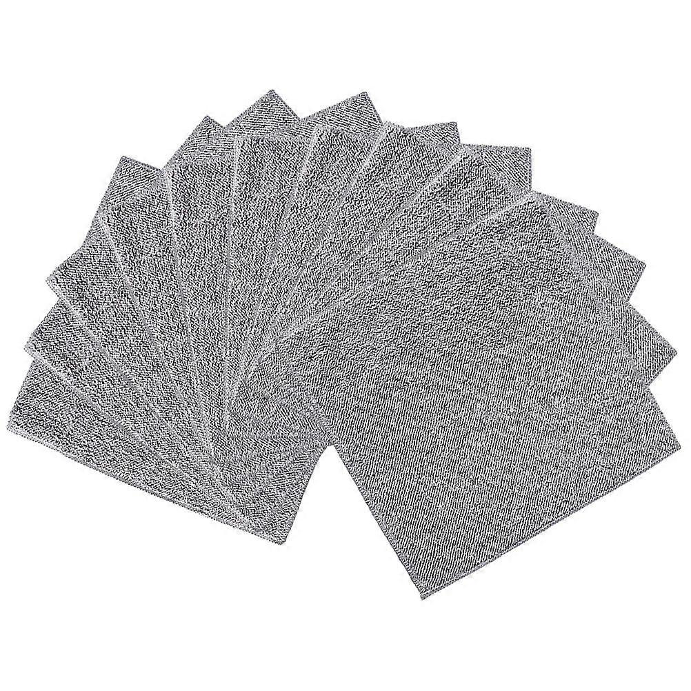 Microfiber Dishwashing Cloth for Kitchen Use 10Pcs Grey