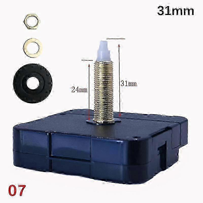 Quartz Clock Movement Replacement with Multiple Shaft Lengths for DIY Wall Clocks, Battery Operated
