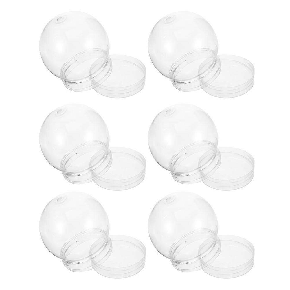 DIY Water Globe Plastic Water Globe for Storage 6Pcs Clear Transparent