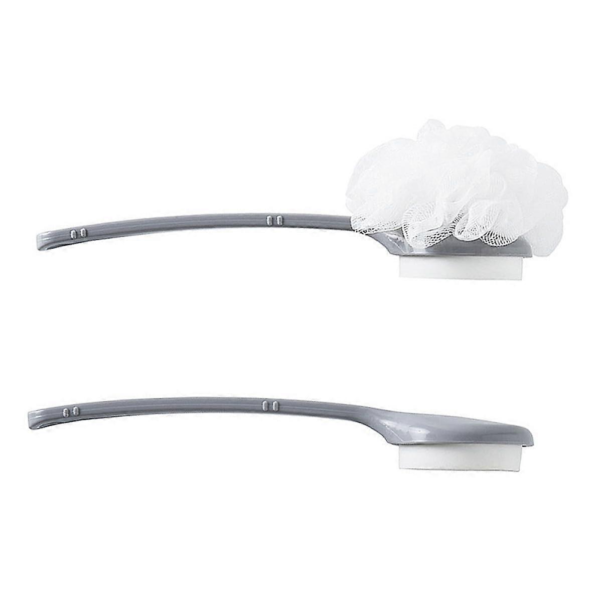 2pcs Long Handle Back Scrubber and Exfoliating Body Brush for Shower and Bath