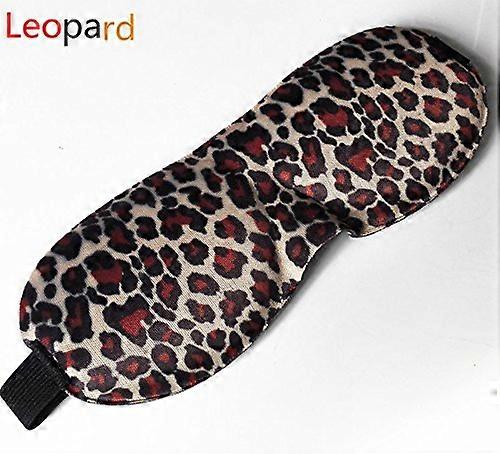 Sleep Mask with 3D Contoured Eye Cups, True Light Blocking, Super Soft Padding, Adjustable Strap, Leopard