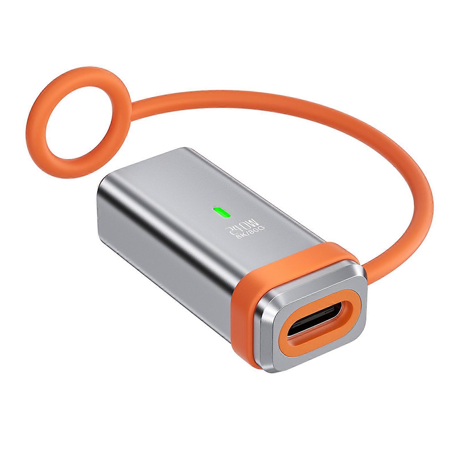 Efficient USB 4.0 Full Function Adapter 80Gbps Fast Data Transfer and 240W Power Delivery Support Multiple Device Multicolor