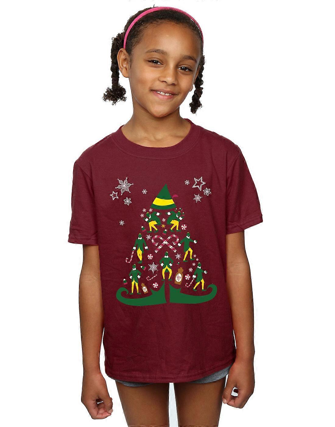 Elf piger juletræ T-Shirt