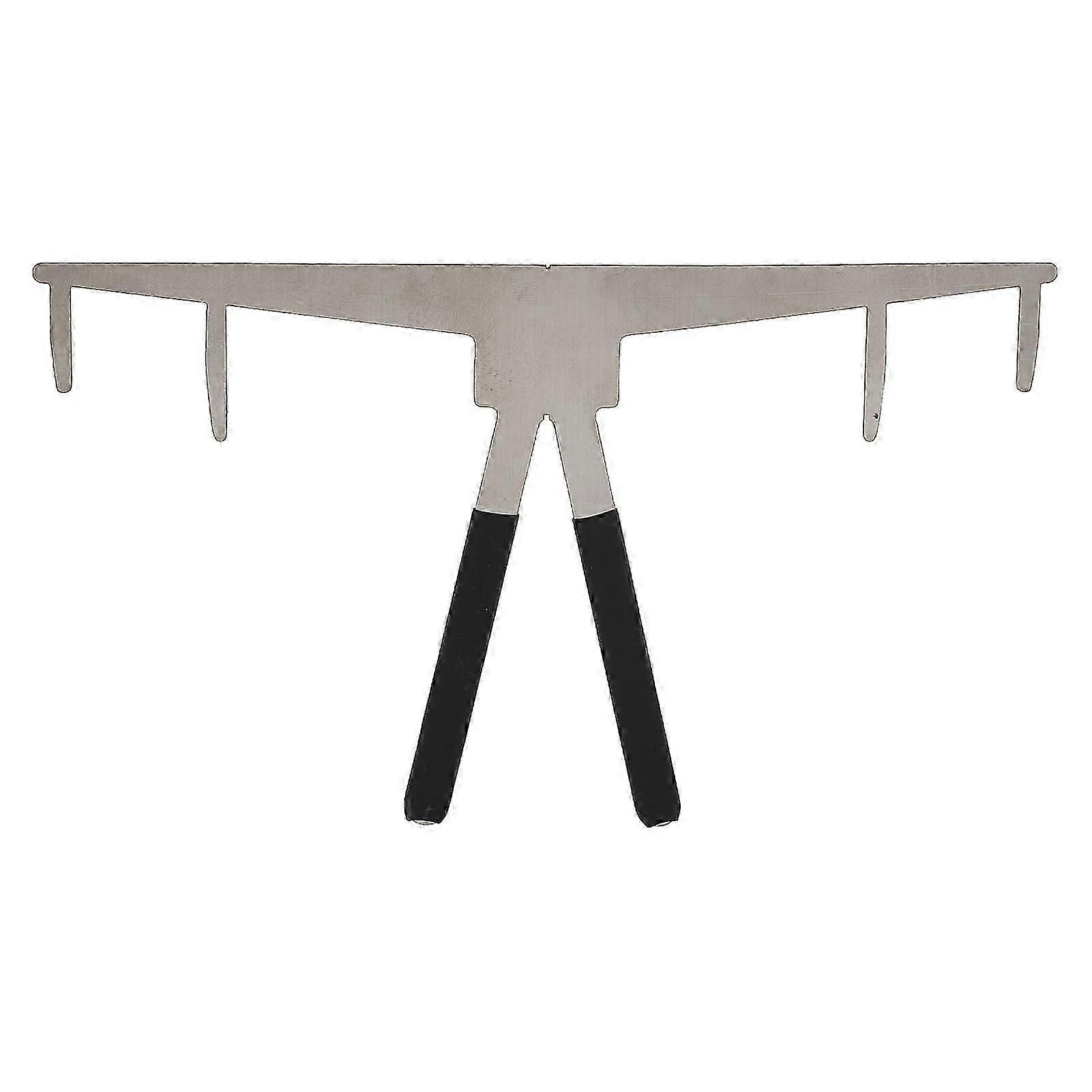 Eyebrow Mapping Kit with Stainless Steel Microblading Ruler, PreInked String, Brushes  White