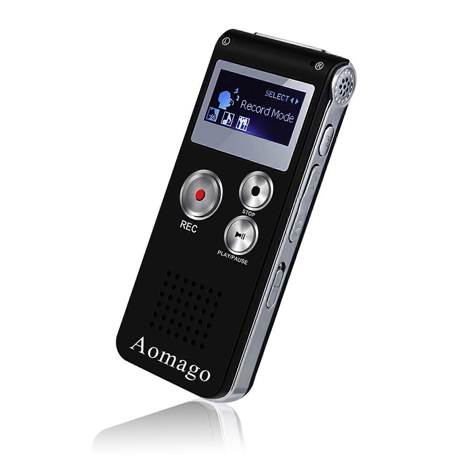 64GB Digital Voice Recorder with Voice Activated Recording, AB Repeat, USB Playback for Lectures